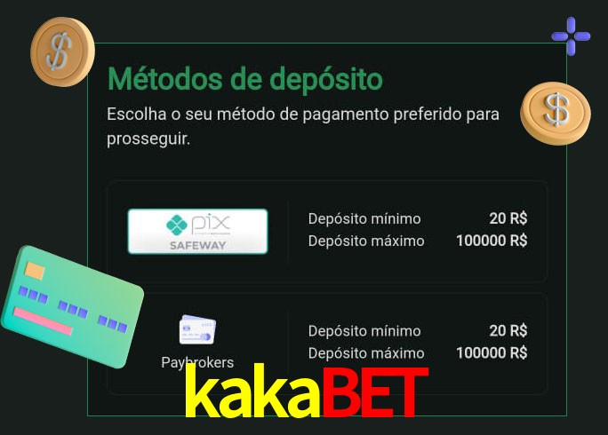 O cassino kakabet oferece uma grande variedade de métodos de pagamento